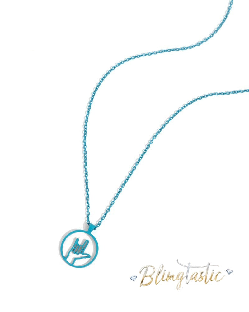 Abstract ASL - Blue