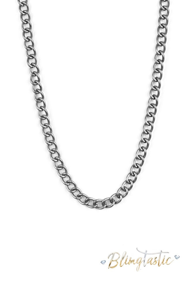 Full Court - Silver Necklace