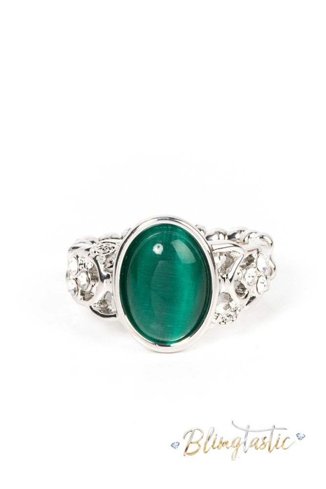 Crystals and Cats Eye - Green