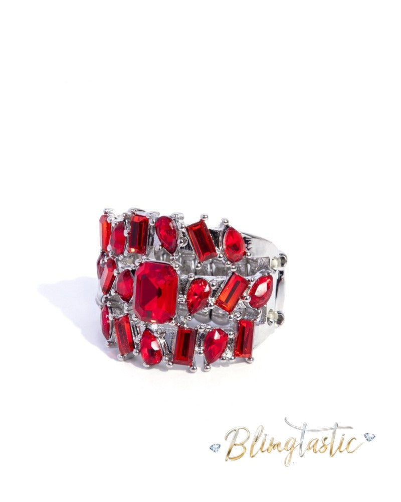 Strategically Shimmery - Red
