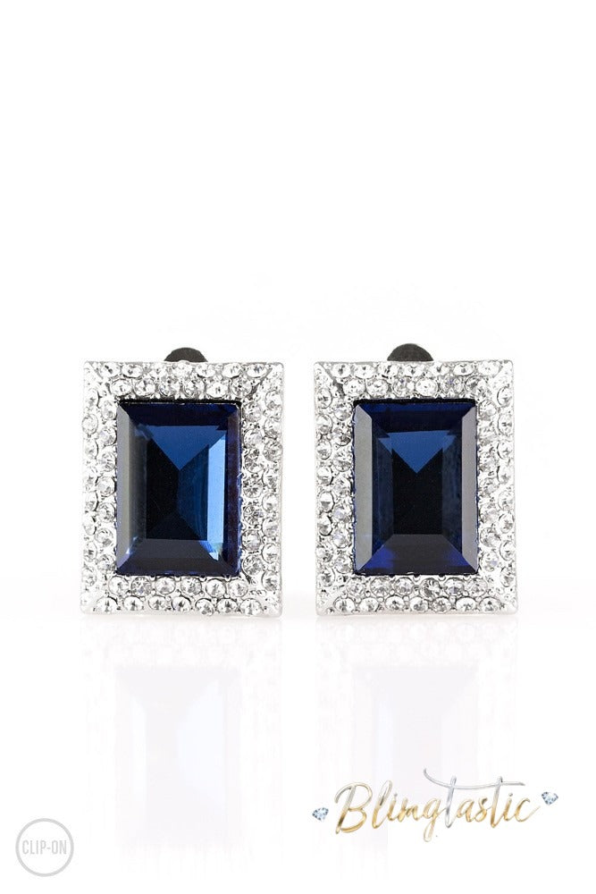 Crowned Couture - Blue Clip-On