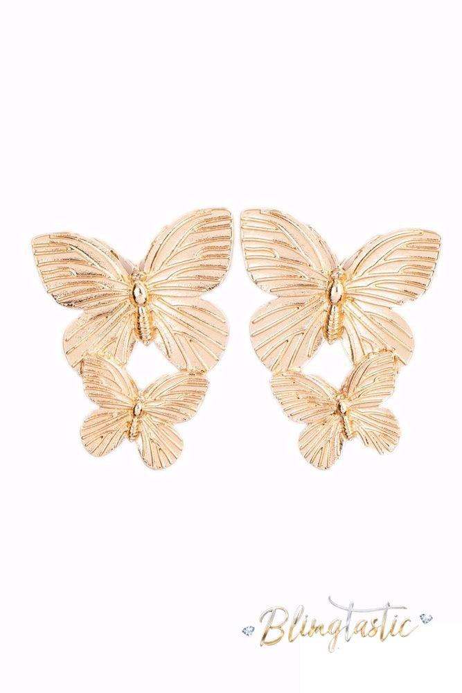 Blushing Butterflies - Gold