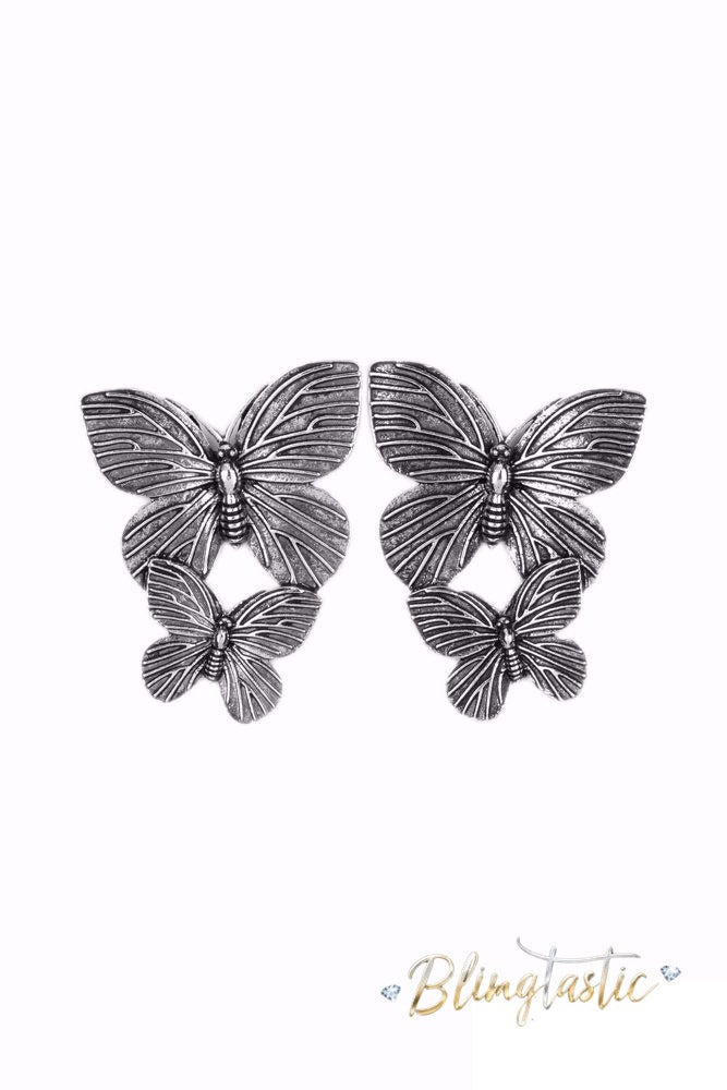 Blushing Butterflies - Silver