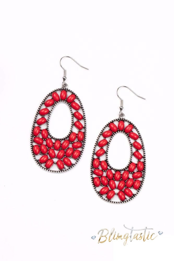 Beaded Shores - Red