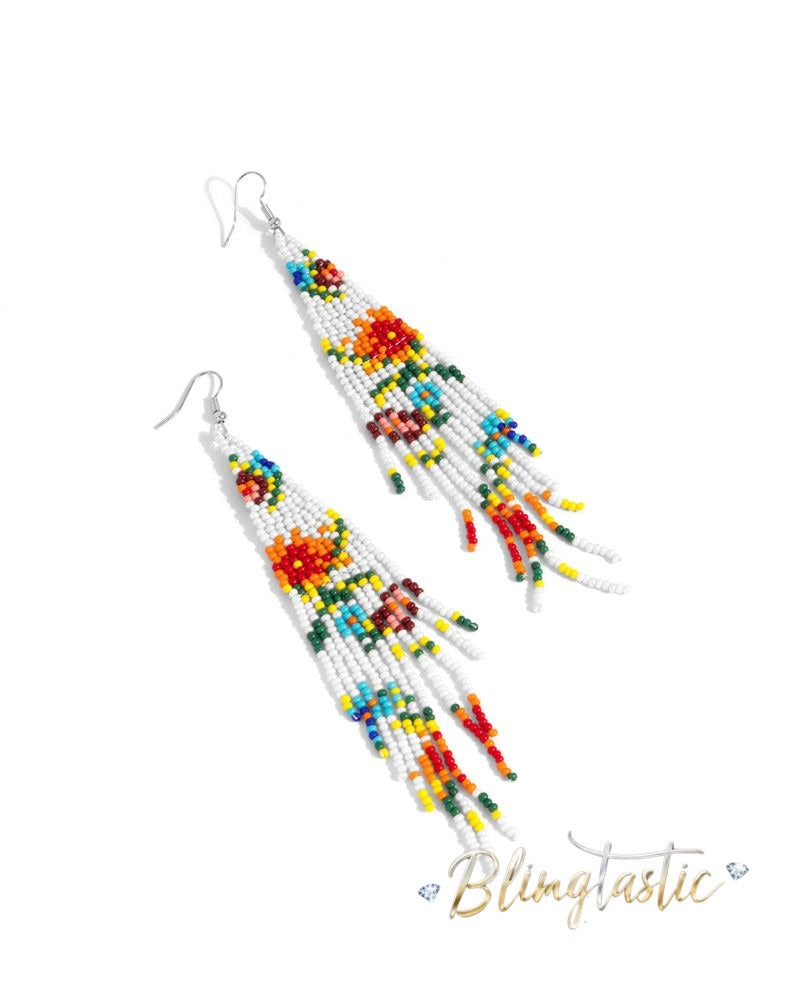 Beaded Gardens - White