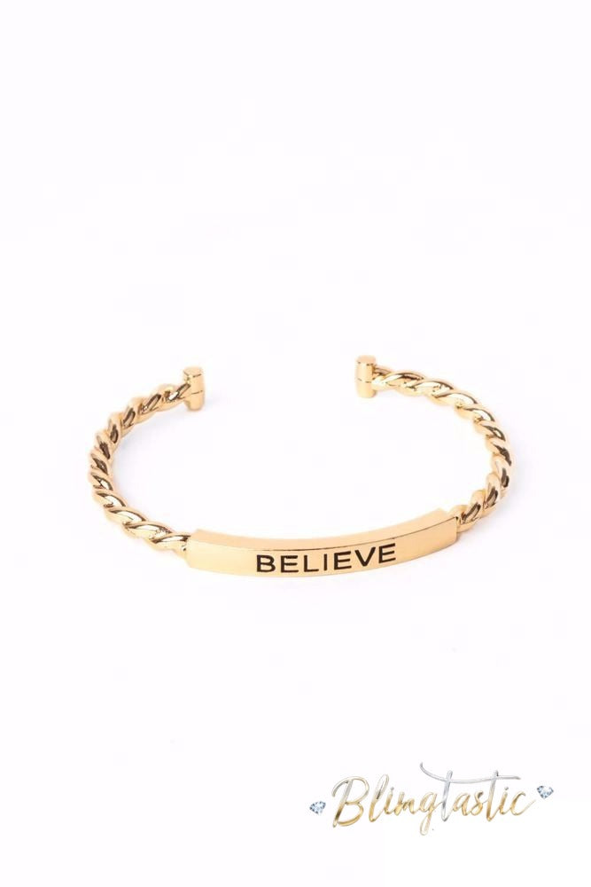 Keep Calm and Believe - Gold