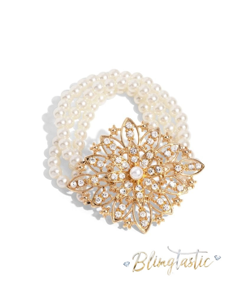 Flattering Floral - Gold