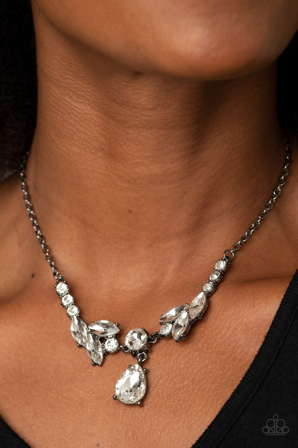Unrivaled Sparkle Necklace-Silver