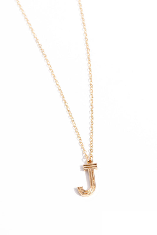 Leave Your Initials - Gold - J