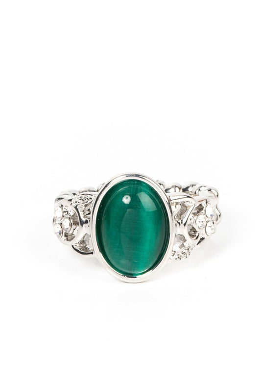 Crystals and Cats Eye - Green