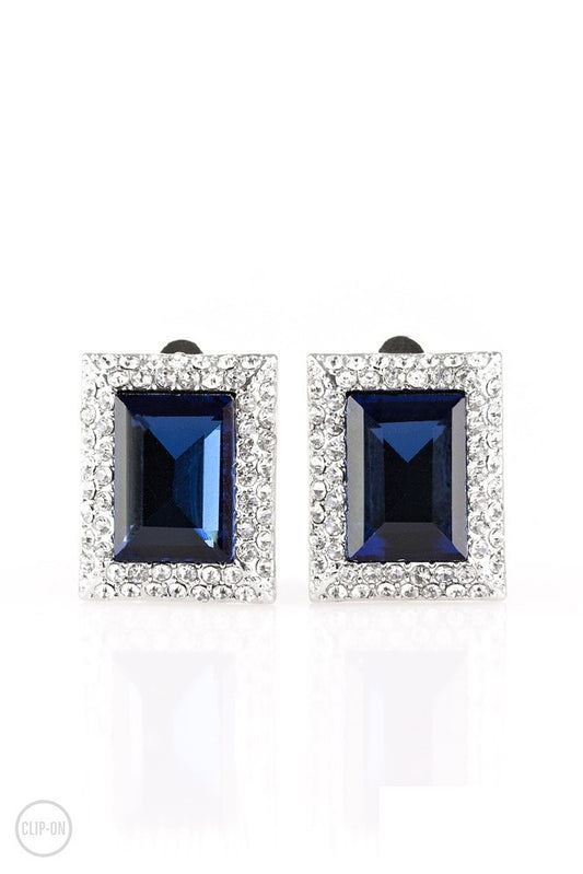 Crowned Couture - Blue Clip-On
