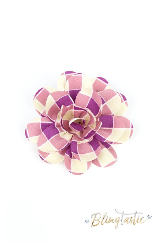 Gingham Garden - Purple