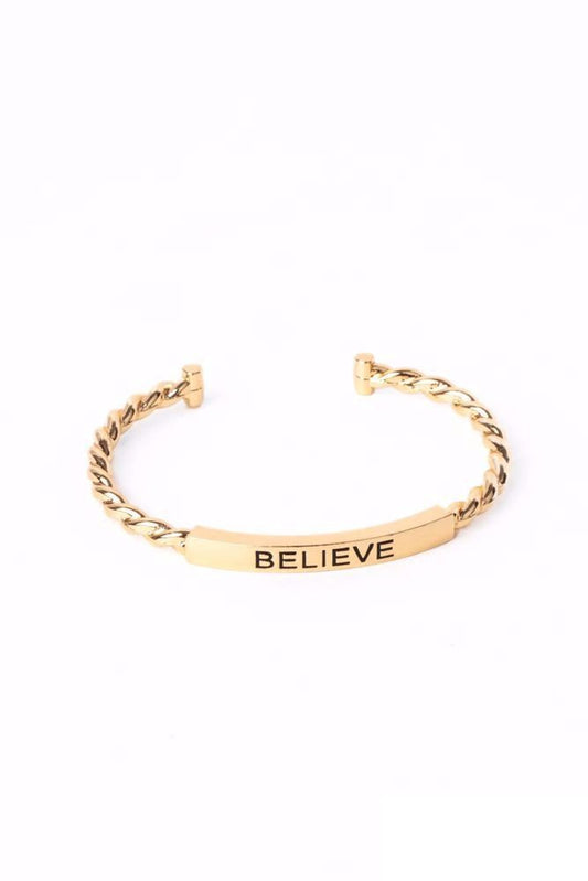 Keep Calm and Believe - Gold