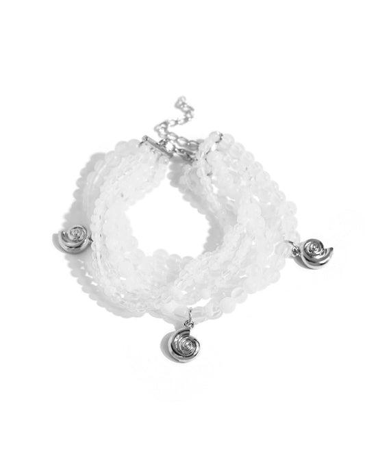 Swirling Shopaholic - White