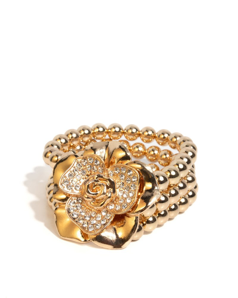 Blooming Background - Gold