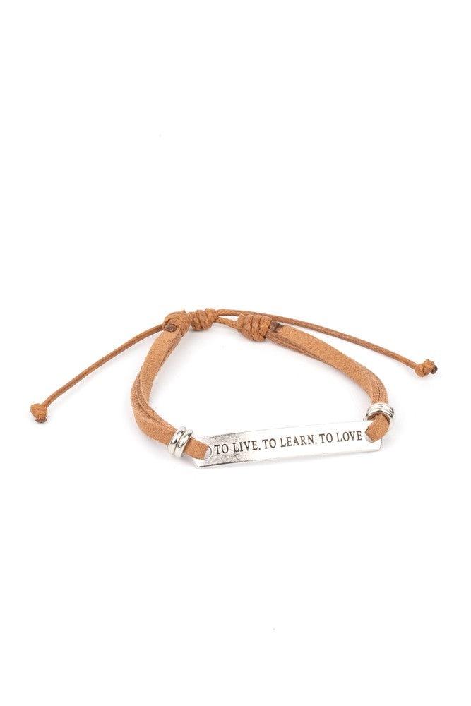 To Live, To Learn, To Love - Brown
